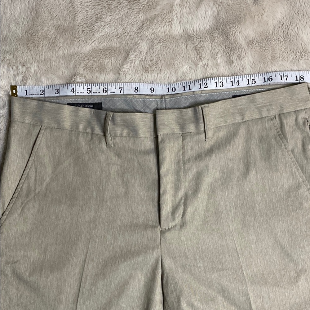 Nordstrom Beige Flat Front Shorts - Picture 4 of 12